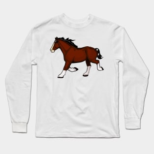 Trotting Horse Long Sleeve T-Shirt